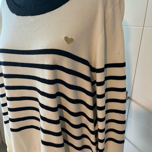 Oliver Bonas Breton stripe & heart sweater - Picture 6 of 9